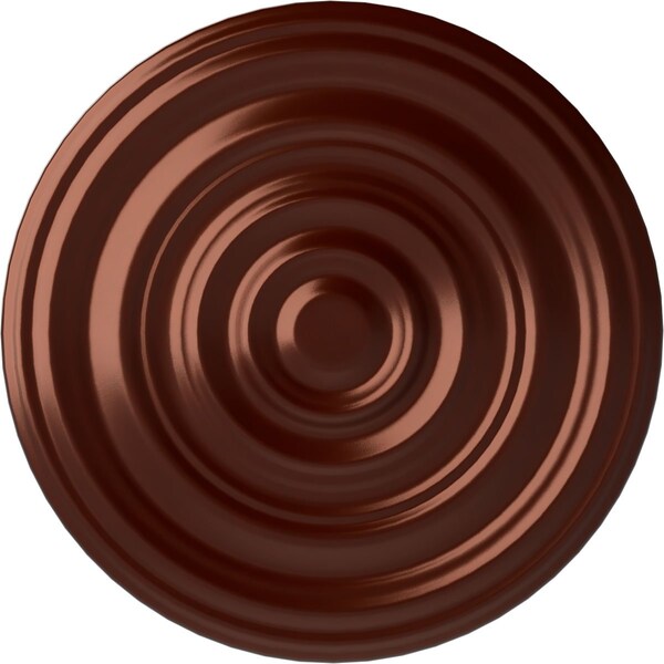 Ekena Millwork Carton Smooth Ceiling Medallion (Fits Canopies up to 9 1/8"), 29 1/8"OD x 1 1/2"P, Antique Copper CM29CAACS - main